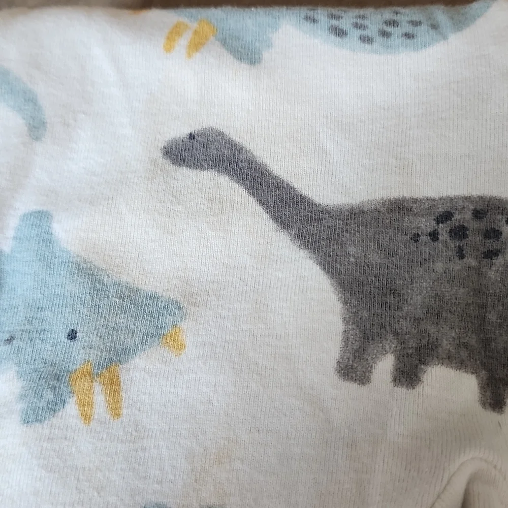 CARTERS Blue & Grey Dinosaur Sleeper 6 Months